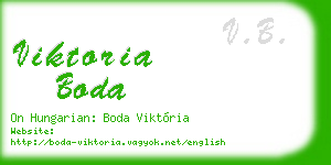 viktoria boda business card